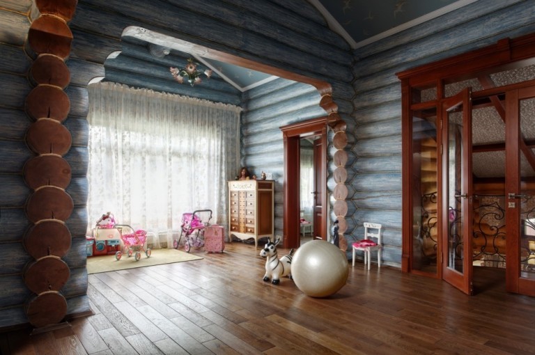 Дизайн бревенчатого дома – экологичность, удобство и уют